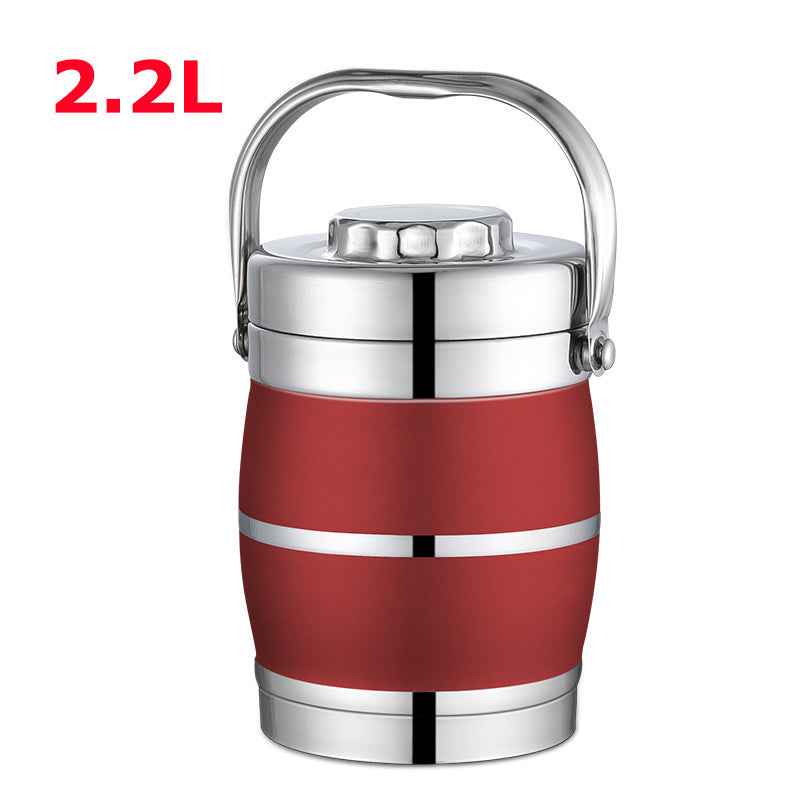 Three-layer insulation barrel