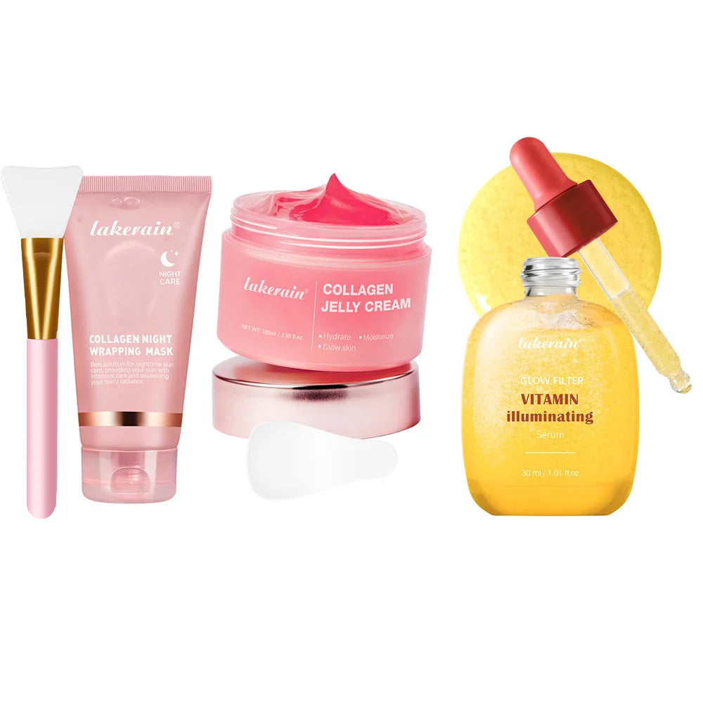 Korean Deep Collagen Mask Peel Off Mask Face Anti Wrinkle Lifting Skin Care Masks Bio Pack Night Wrapping Woman Overnight Skin