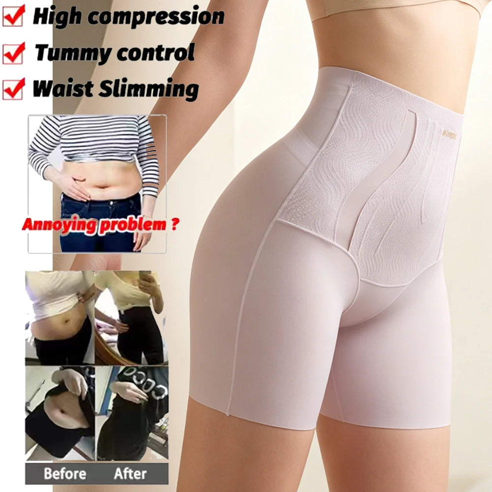 High Waist Tummy Control Shapewear Shorts for Women Breathable Seamless Body Shaper Underwear Skin Friendly Slim Shapers Panties