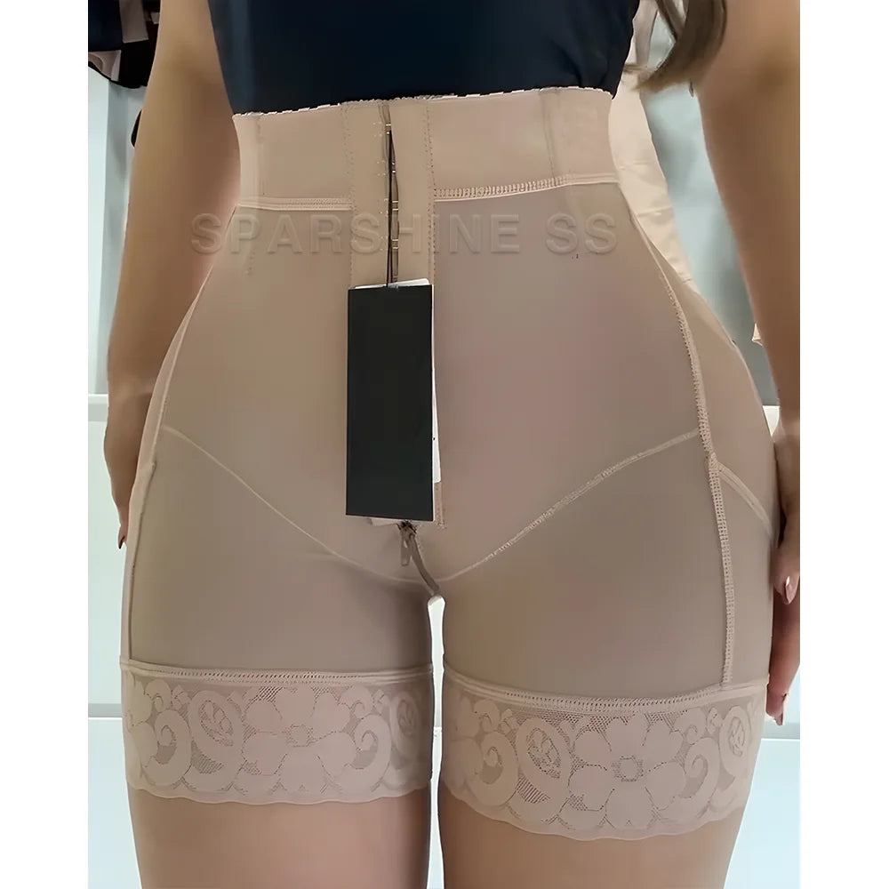 High Waisted Tummy Control Shorts For Women Double Layer Seamless Shapewear Enhancement Push Up Butt Lifting Gym Yoga Pants