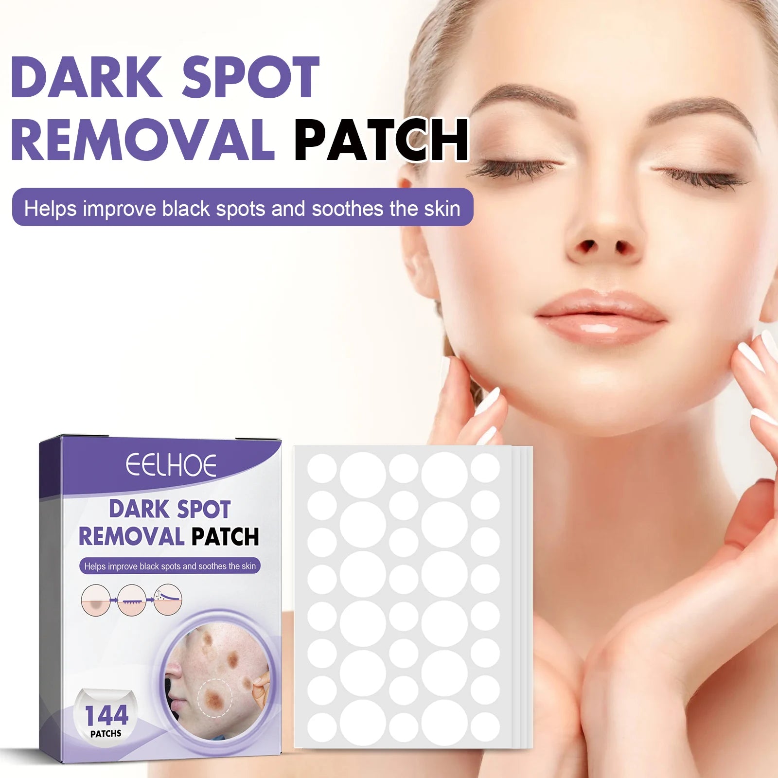 Spot-removing patches - for lightening facial dark spots, chloasma, pigmentation and melanin; moisturizing skin, spot patches