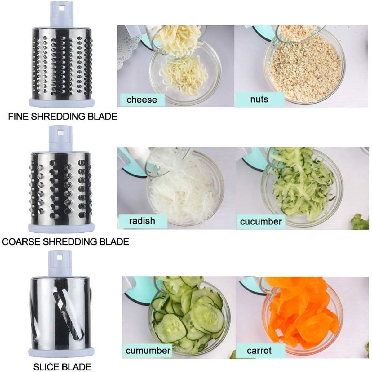Multifunctional Round Mandoline Potato Slicer