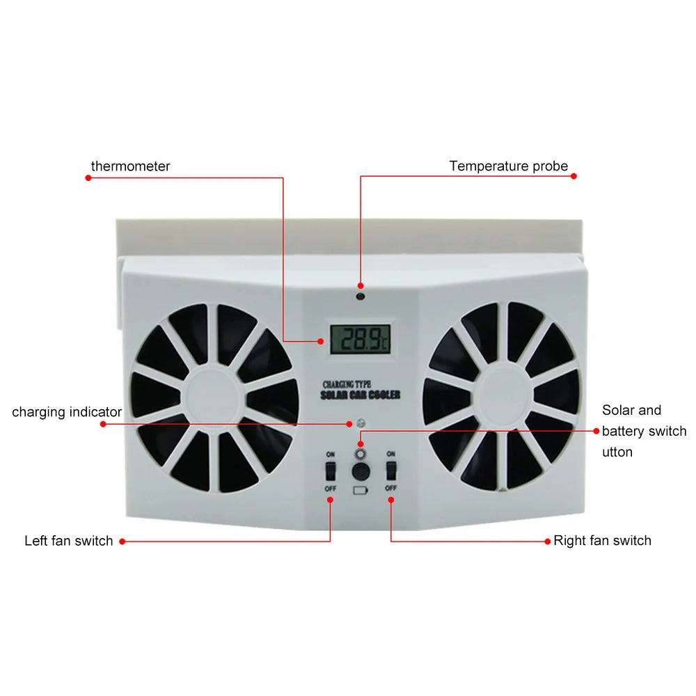 Car Window Auto Exhaust Fan Cooler