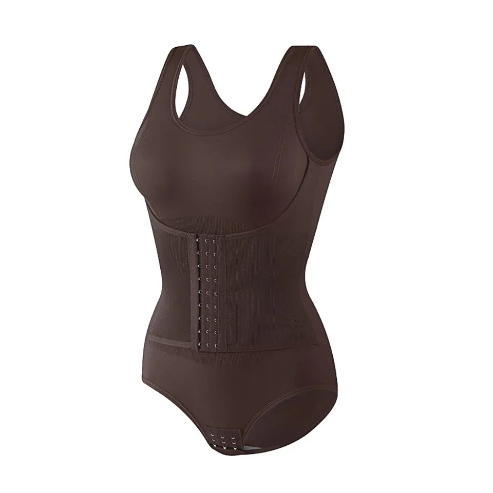2025 New Bodysuit Shapewear with Zipper Belt Women Tummy Control Fajas Body Shaper Waist Trainer Slimming Cincher Corset Tops
