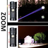 White Laser Telescopic Zoom Flashlight