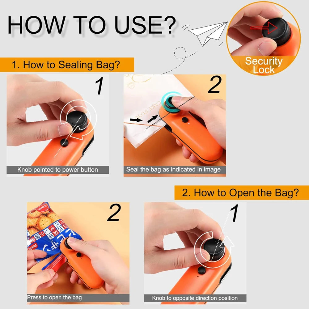 Rechargeable Handheld Sealer