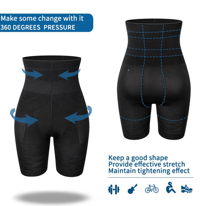 Men Tummy Control Shorts High Waist Slimming Shapewear Abdomen Belly Flat Body Shaper Leg Underwear Compression Briefs Boxer 3XL