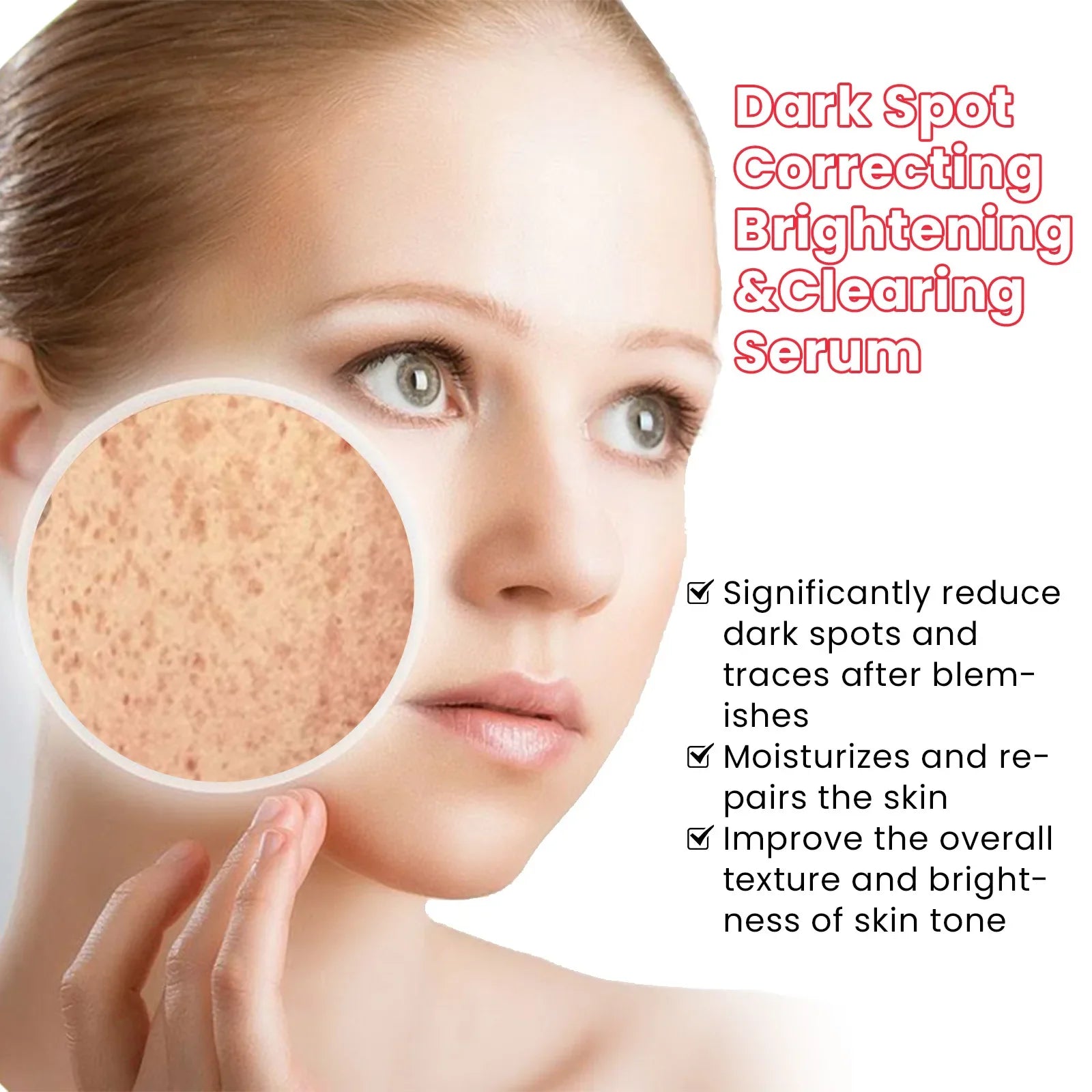 Melanin Correcting Serum Whitening Repairing Pigmentation Remove Melasma Brightening Dark Spots Anti Aging Fade Freckles Serum