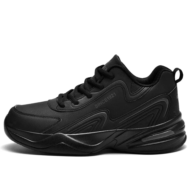Men Sports Running Shoes Outdoor Walking Soft Casual Sneakers Fashion Designer Leather Sneaker Waterproof Men&