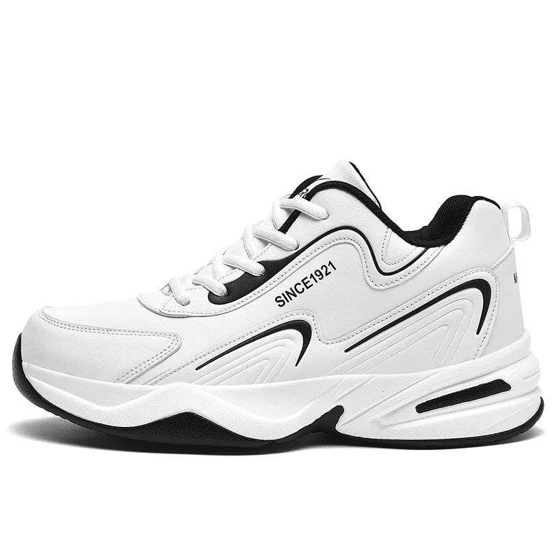 Men Sports Running Shoes Outdoor Walking Soft Casual Sneakers Fashion Designer Leather Sneaker Waterproof Men&