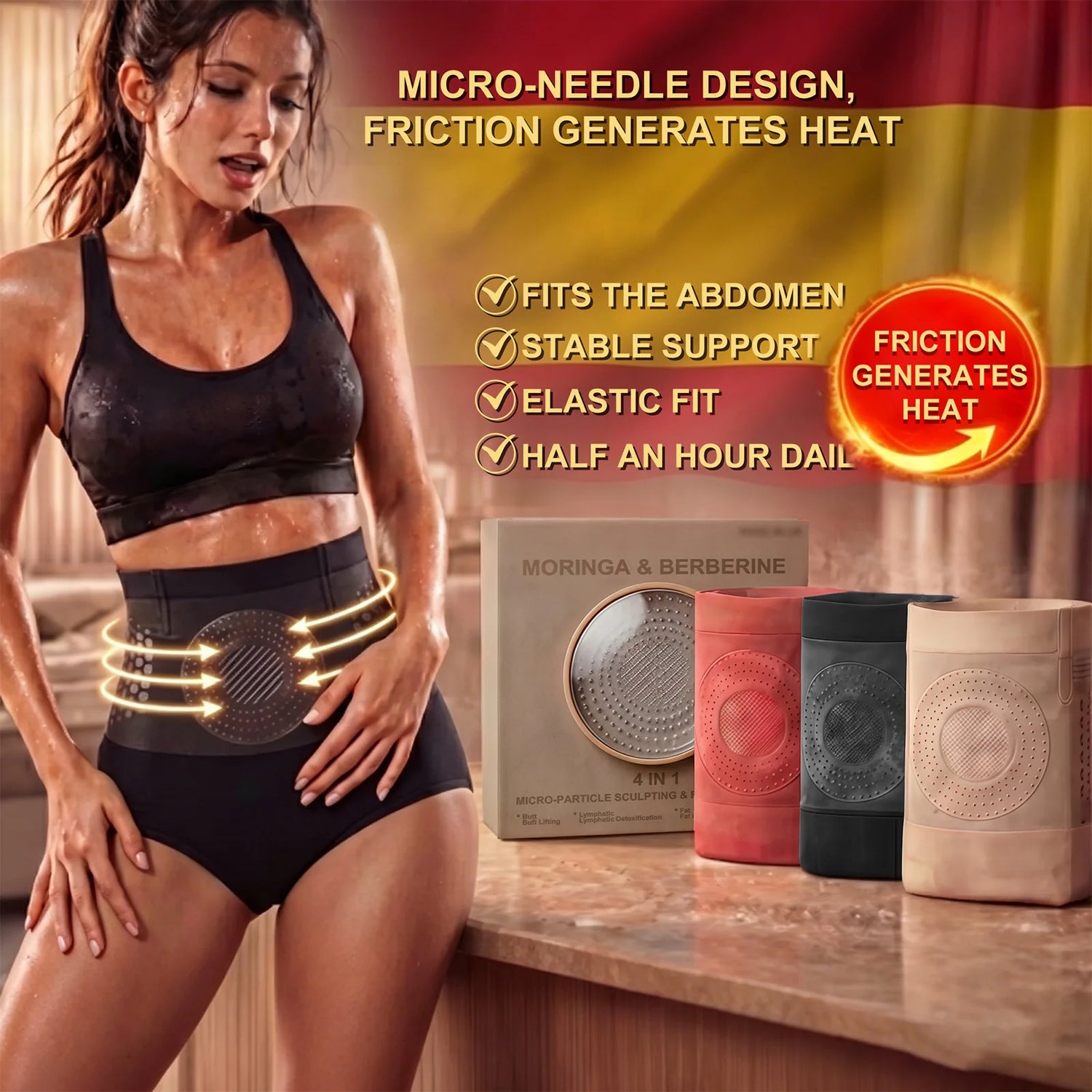 High-Waist Sculpting Shorts Women Tummy Control Butt Lifting Shapewear Solid Color Seamless Thigh Slimming Shorts