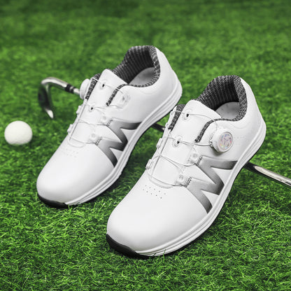 Outdoor Golf Shoes Leisure Sports Wear for Travel Mountain Climbing And Walking Fashion Trend Leading, White and black 10
