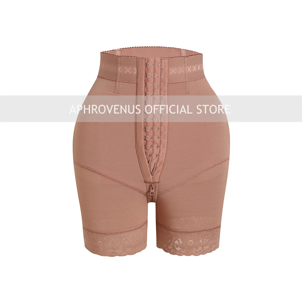 High Waisted Tummy Control Shorts For Women Double Layer Seamless Shapewear Enhancement Push Up Butt Lifting Gym Yoga Pants
