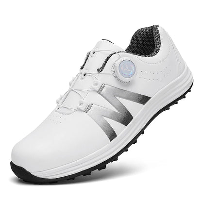 Outdoor Golf Shoes Leisure Sports Wear for Travel Mountain Climbing And Walking Fashion Trend Leading, White and black 10