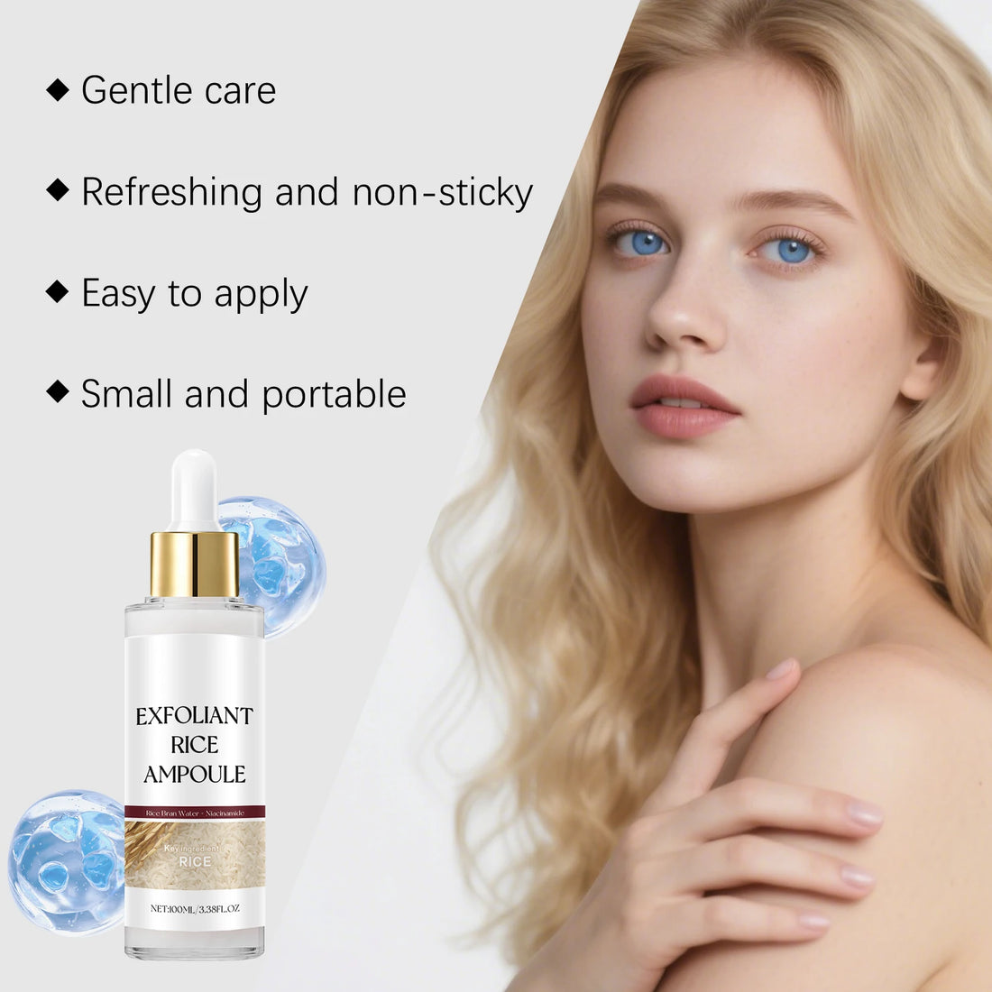Korean Exfoliating Facial Serum Cleansing Pores Remove Dead Skin Purify Oil Control Smoothing Brightening Moisturizing Ampoule