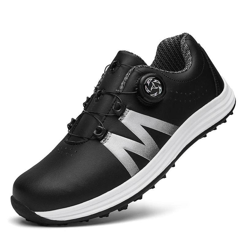 Outdoor Golf Shoes Leisure Sports Wear for Travel Mountain Climbing And Walking Fashion Trend Leading, White and black 10