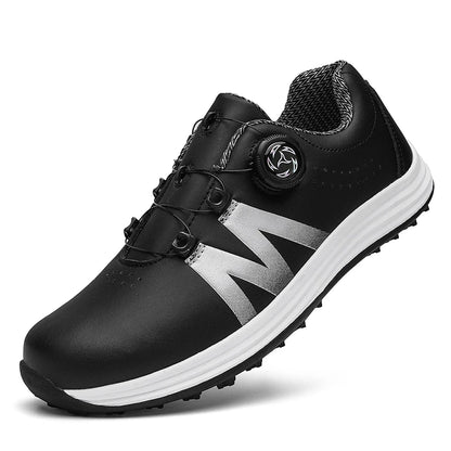 Outdoor Golf Shoes Leisure Sports Wear for Travel Mountain Climbing And Walking Fashion Trend Leading, White and black 10