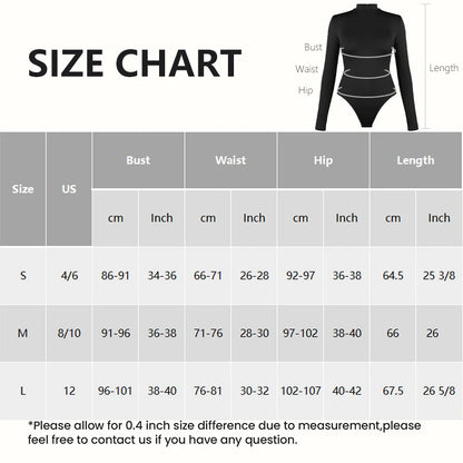 Shapewear Bodysuit for Women Seamless Briefs Shapewear Tummy Control Bodysuits Zip Front Long Sleeve Tops Bodysuit