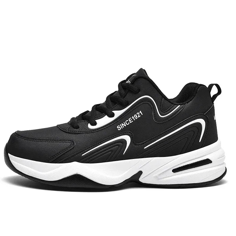 Men Sports Running Shoes Outdoor Walking Soft Casual Sneakers Fashion Designer Leather Sneaker Waterproof Men&