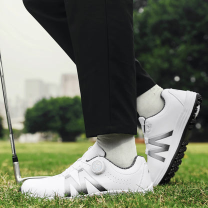 Outdoor Golf Shoes Leisure Sports Wear for Travel Mountain Climbing And Walking Fashion Trend Leading, White and black 10