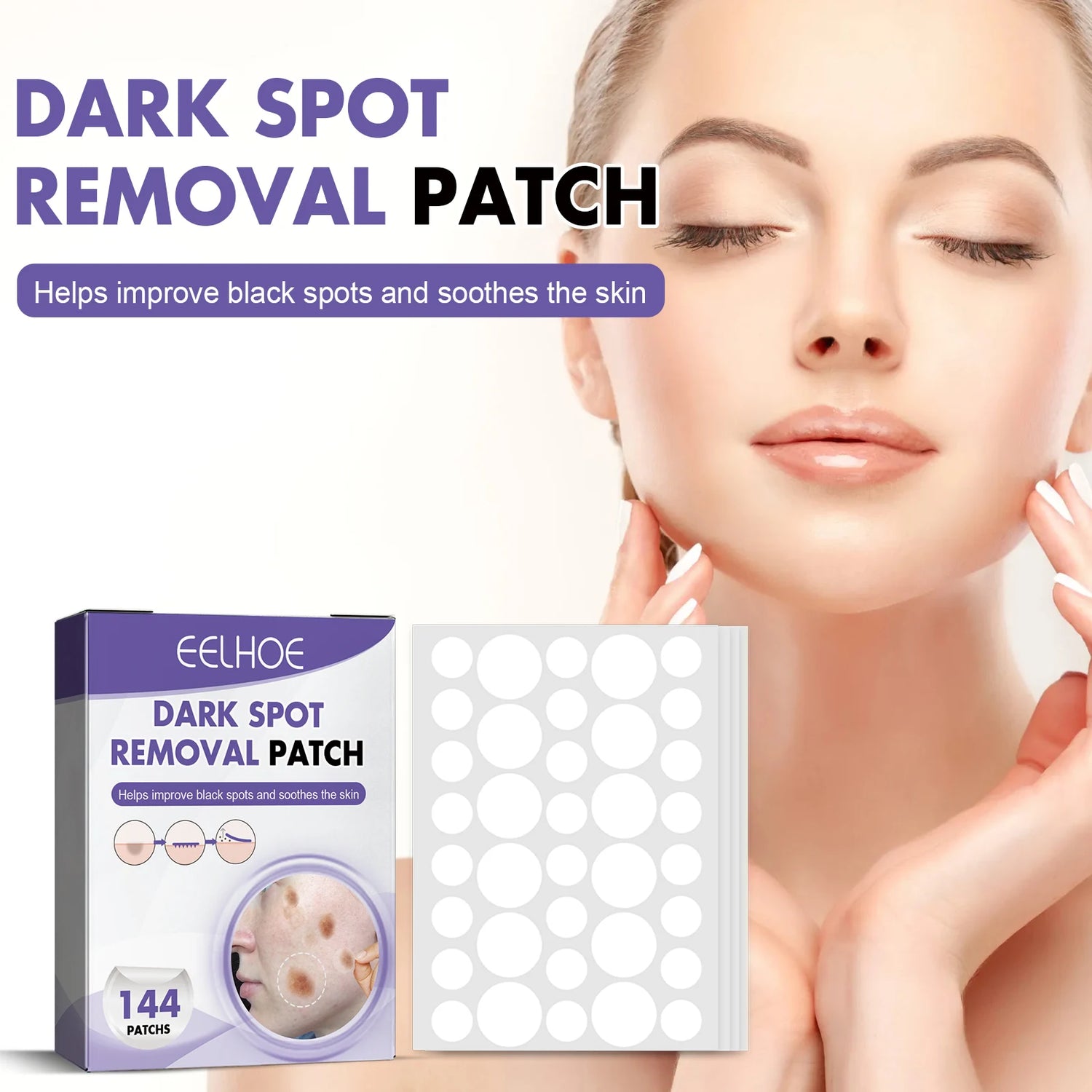 Spot-removing patches - for lightening facial dark spots, chloasma, pigmentation and melanin; moisturizing skin, spot patches