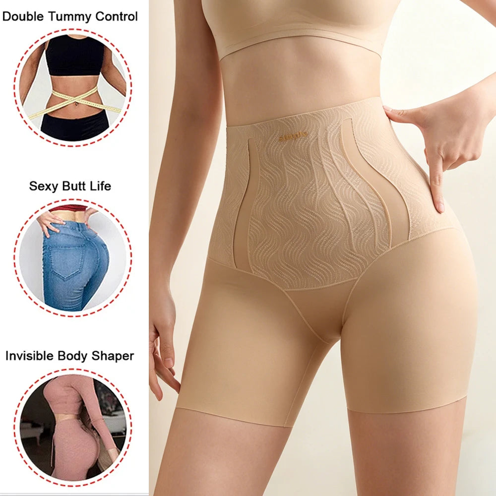 High Waist Tummy Control Shapewear Shorts for Women Breathable Seamless Body Shaper Underwear Skin Friendly Slim Shapers Panties
