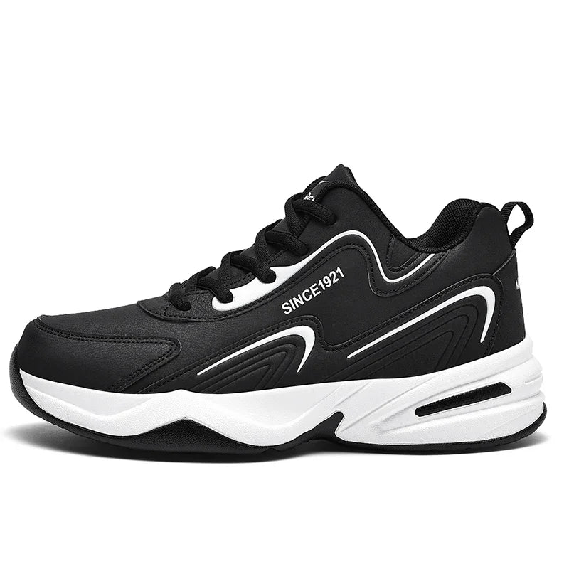 Men Sports Running Shoes Outdoor Walking Soft Casual Sneakers Fashion Designer Leather Sneaker Waterproof Men&