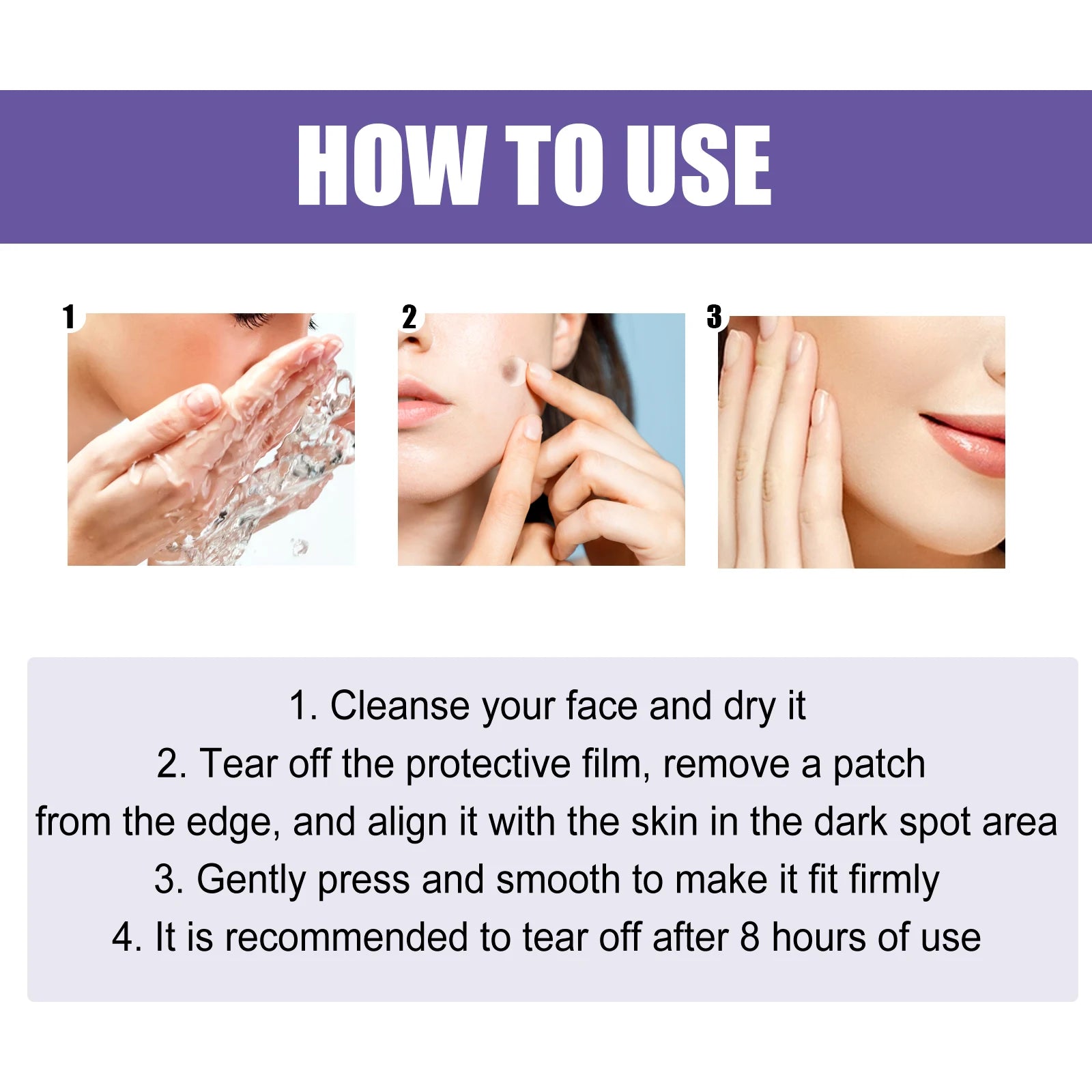 Spot-removing patches - for lightening facial dark spots, chloasma, pigmentation and melanin; moisturizing skin, spot patches